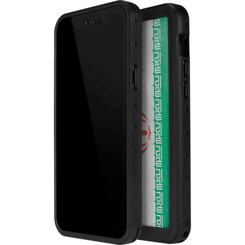 Iran Flag Distressed iPhone 15 Pro Waterproof Case
